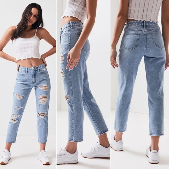 pacsun lexie blue mom jeans